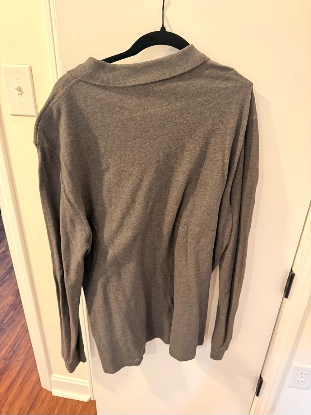 Polo by Ralph Lauren Long-Sleeve Polo Shirt in Brown with White Logo
